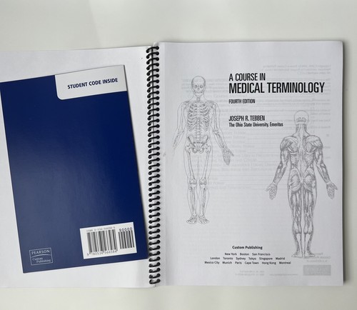 A Course in Medical Terminology 4th Ed Spiral Bound Joseph Tebben LN - Imagen 8 de 10