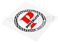 1978-83 Powerlite COIN WHITE handlebar seatpost old school BMX bicycle decal