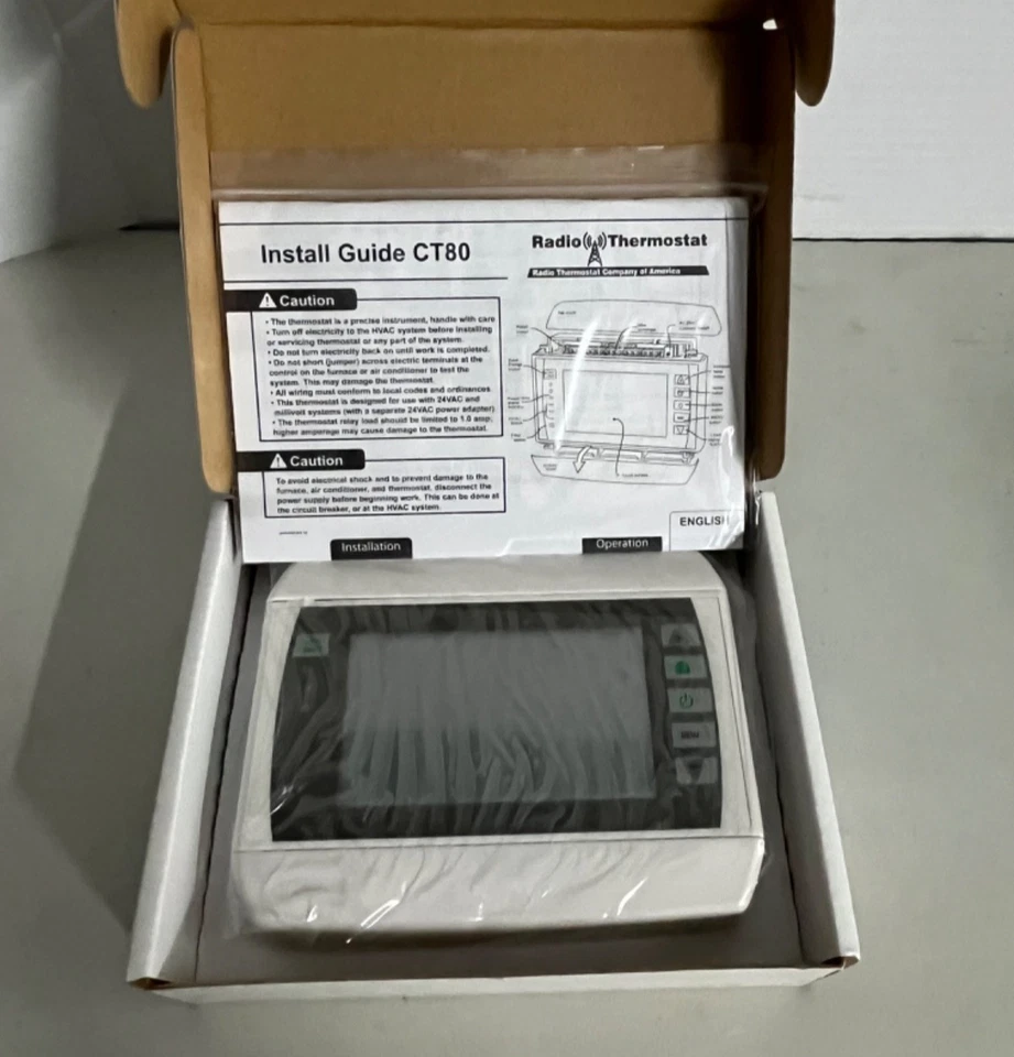 Radio Thermostat CT30 Universal 7 Day Programmable Touch Screen 24V HVAC Systems - Image 3 of 3