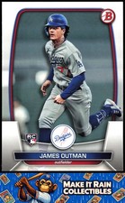 James Outman 2023 Bowman #13 Los Angeles Dodgers Rookie RC