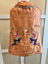 Beautiful Vintage Embroidered Chinese Cape
