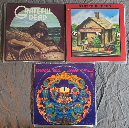 Grateful Dead LP Lot - 1st Wake Flood / Terrapin Station 87 RE Anthem Sun 71 RE