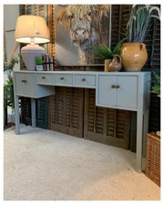 Long Slim Hall Or Console Table In Pigeon By Farrow And Ball 150cm