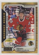 2018 O-Pee-Chee Platinum Marquee Rookies Seismic Gold 45/50 Henri Jokiharju hj3