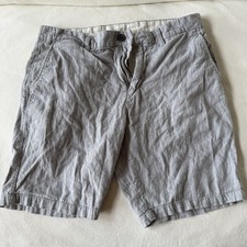 Old Navy Ultimate Slim Blue Linen Shorts