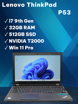 Lenovo ThinkPad P53 i7-9750H 6 Kerne 32GB RAM 512GB SSD 15,6 FullHD T2000 #2