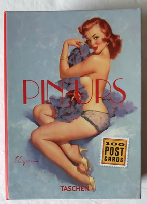 TASCHEN PIN-UPS 100 ( 2 X 50 Poses) PIN-UP POSTCARDS ELVGREN VARGAS Book Box