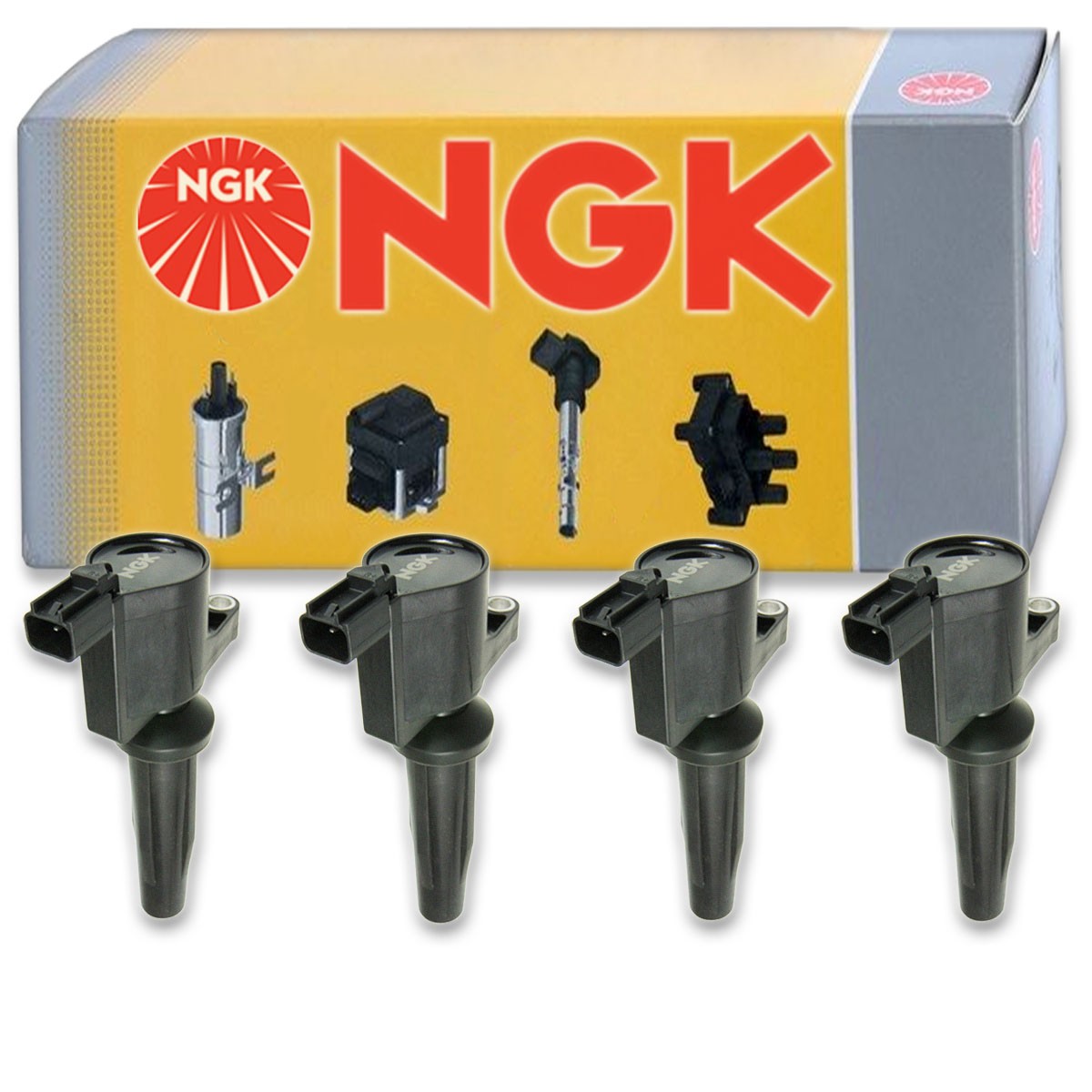 4 pc NGK 48846 U5019 Ignition Coils for ZZCA-18-100 LF16-18-100B sj