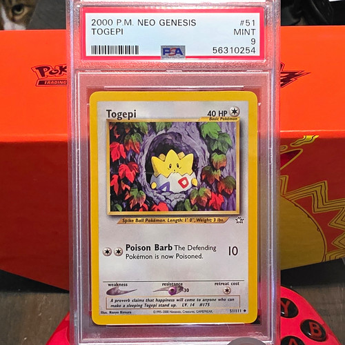 Togepi (Unlimited) graded PSA 9 for sale on eBay
