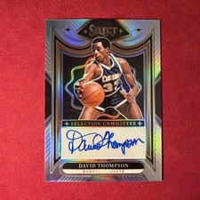 2024-25 Panini Select David Thompson Selection Committee Auto #SC-THM Silver