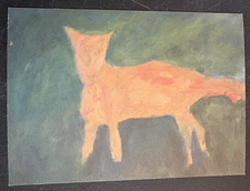 art postcard Diane Noble Recent Paintings Shoe-String NJ gallery invitation