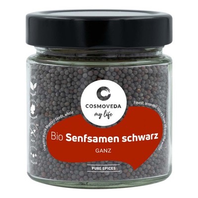 Senfsamen - schwarz, ganz 130g | COSMOVEDA