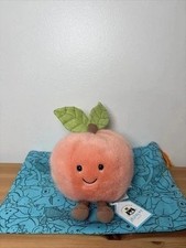 JellyCat Amuseable Peach - 12CM Mini Christmas Gift Brand New