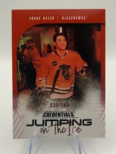 2024 Upper Deck Credentials Jumping on the Ice Red /149 Frank Nazar #JI-FN