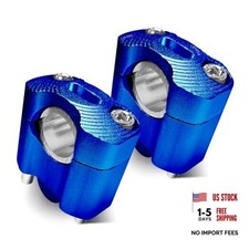 Motorcycle Handlebar Risers Universal Handle Bars Mount Clamps Fit for 1 Blue