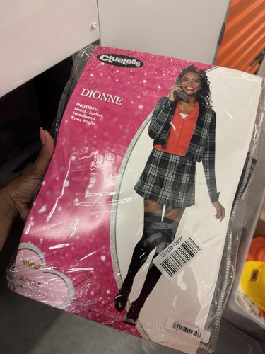 Spirit Clueless Dionne Costume Adult X-Small Jacket Skirt Headband Knee Highs