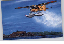 Canadian Bushplane CF-OBS De Havilland Beaver Aircraft Postcard