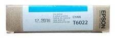 Genuine Epson T6022 Cyan UltraChrome K3 Ink Cartridge 110ml  12/2016 