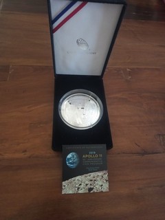 2019 Apollo 11 50th Anniversary 5oz Silver Dollar Proof Coin U.S. Mint OGP & COA