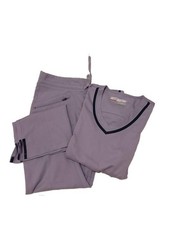Grey's Anatomy Impact Harmony Scrub Set Lavender v-neck Top and Cargo Pants