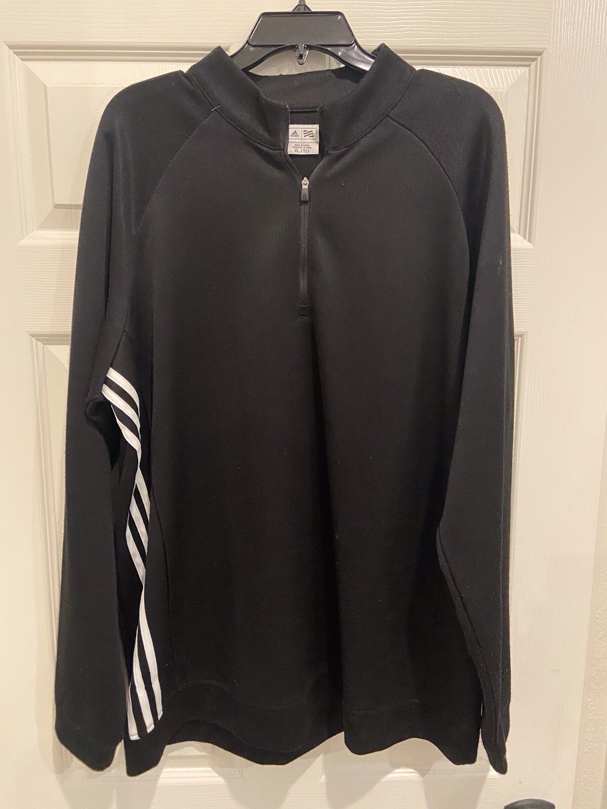 Adidas Half Zip Pullover Black Extra Large XL Men… - image 2