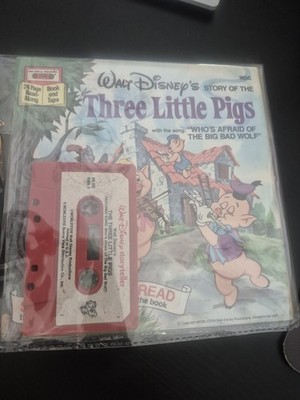 WALT DISNEY STORYTELLER THREE LITTLE PIGS AND PETER AND THE WOLF BOOK TAPE SET