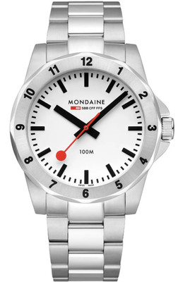 New Mondaine Numeri 42 mm MSN.4211B.SK Men's Swiss Made Watch Sapphire Crystal