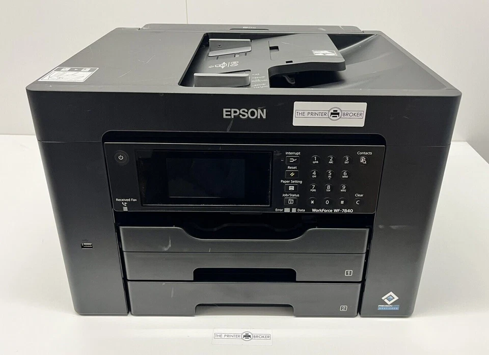 Epson WorkForce WF-7840DTWF A3+ Colour Multifunction Inkjet Printer C11CH67401 - Image 2 of 4