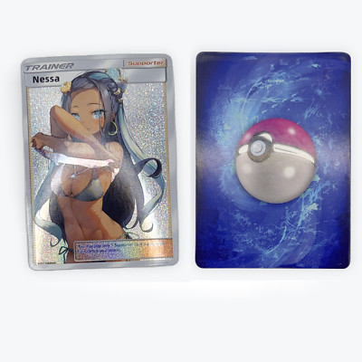 Nessa | Goddess Story | Sexy Waifu | Promo | Custom Trainer Pokemon Card | Orica