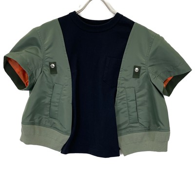 新品未使用　sacai S Cotton Jersey L/S T size4 White 'S' Cotton Jersey T-shirt by sacai on Sale