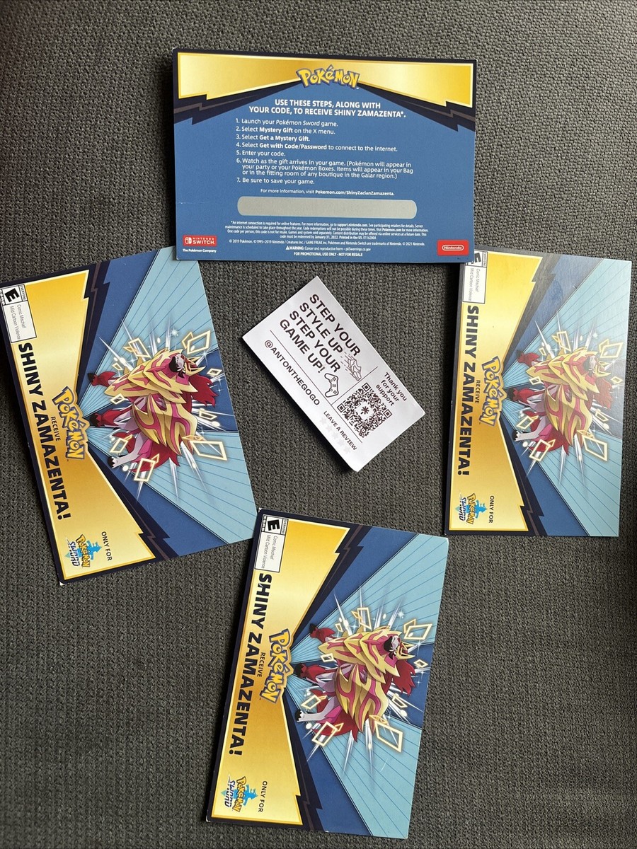 Pokemon Sword Shiny Zamazenta GameStop Nintendo Promo *EXPIRED* Card UNSCRATCHED | eBay Pokemon Sword Shiny Zamazenta GameStop Nintendo Promo *EXPIRED* Card UNSCRATCHED | eBay