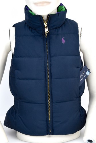 RALPH LAUREN BAMBINA RAGAZZA GIUBBOTTO SMANICATO REVERSIBILE G30 JCHAV  Y4125 | eBay