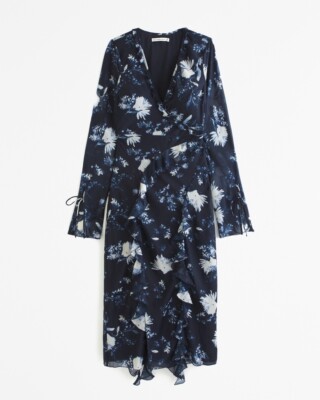 chinese dress ladies Abercrombie And Fitch Long Sleeve Emerson Chiffon Dress main image 1