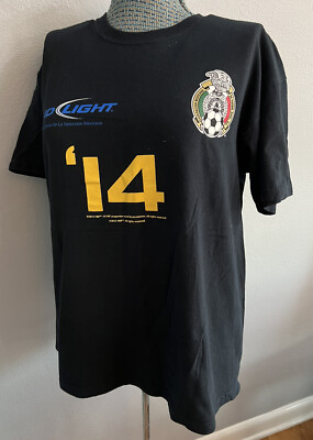 Mens Seleccion Mexicana Fútbol Soccer Bud Light T Shirt Large '14