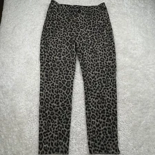 CABI Jungle Leopard Trouser Ankle Pants Womens 6