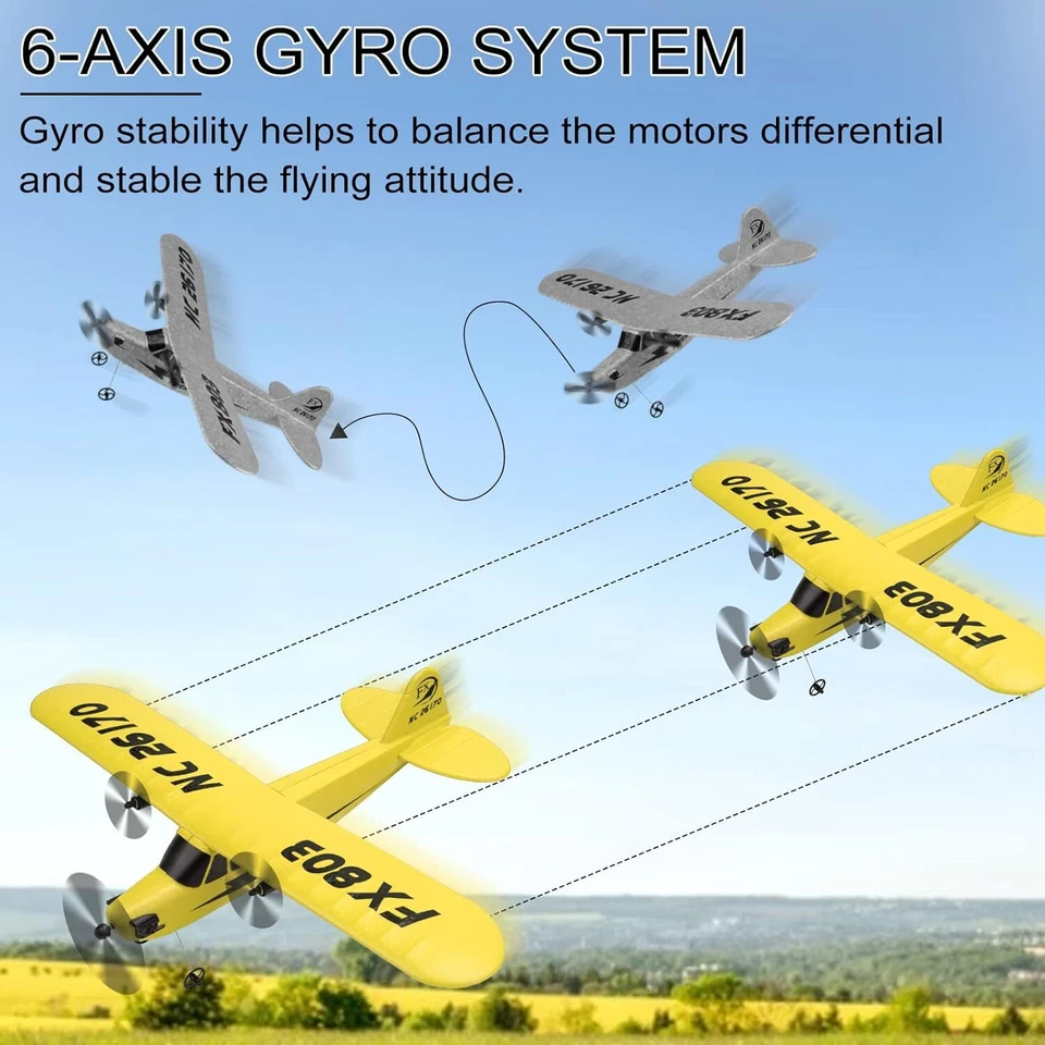 2.4GHz controle remoto helicóptero avião planador avião controle remoto espuma EPP para iniciantes - Imagem 2 de 4