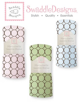 SwaddleDesigns BROWN MOD CIRCLES Marquisette Swaddle ...