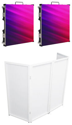 2) ADJ EVS3 Vision Series 3.91mm Pixel Pitch RGB SMD2121 LED Video Panels+Facade