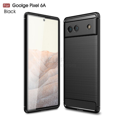 Slim Carbon Fiber Shockproof Heavy Duty Soft Cover Case For Google Pixel 6a