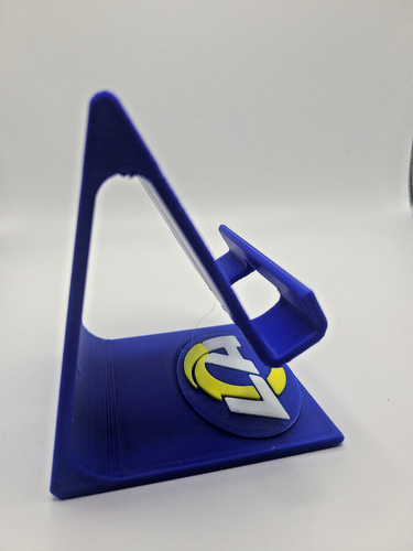 Support téléphonique imprimé en 3D LA Rams - accessoire de bureau/table inspiré de l'équipe, robuste et - Photo 2 sur 6
