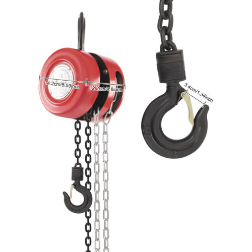 Kettenzug 1000kg 1t 3m Handkettenzug Hebezug Seilzug Kran Kettenflaschenzug Kett - Bild 11 von 16