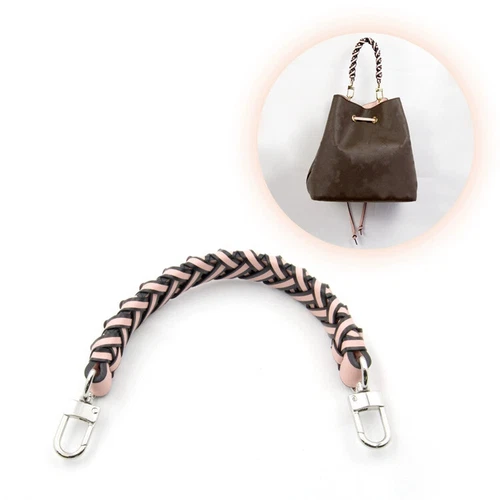 Real Leather Braided Handle Strap Purse Handbag Weaving Strap fit for NEONOE Bag - Imagen 6 de 10