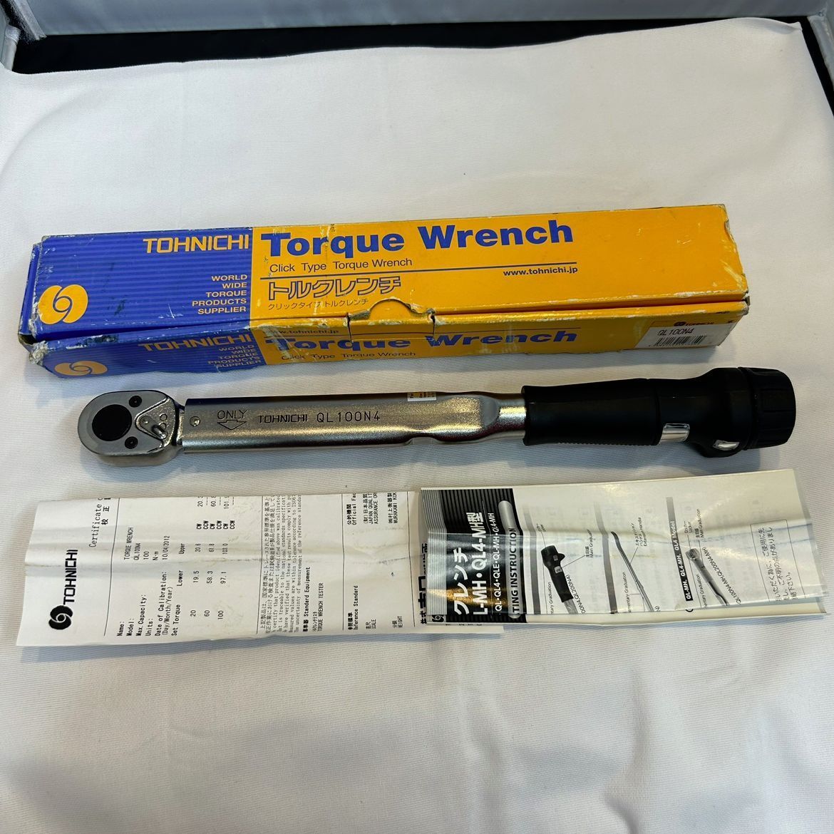 TOHNICH Tohnichi Torque Wrench ClickType QL100N4 2012 Calibration
