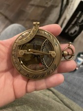 brass sundial compass New Brother Gift