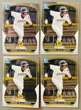 Yordany De Los Santos 4 Lot 2023 Bowman Chrome Prospects Baseball #BCP-121 Base