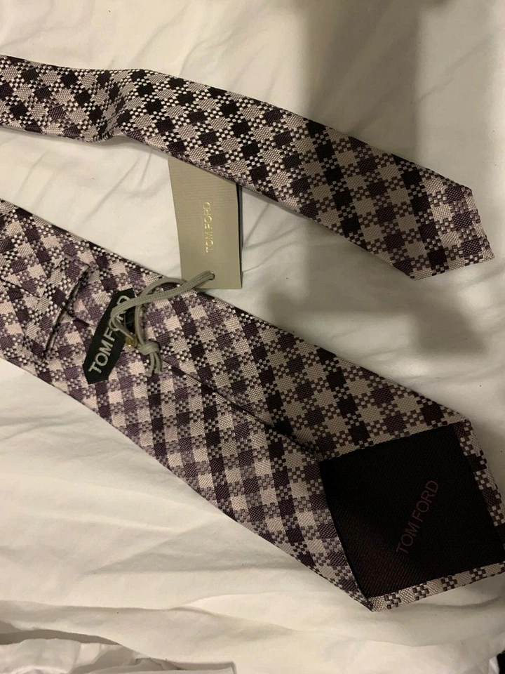  Gravata masculina de seda TOM FORD Itália - Imagem 4 de 4