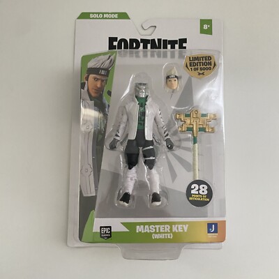 Fortnite MASTER KEY White Solo Mode Limited Edition 1/5000 4'' Chase Figure Toy