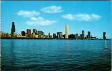 Postcard Chicago Illinois -Sears Tower, Standard Oil Bldg, John Hancock Center