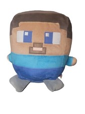 Mattel Minecraft Cuutopia 11-in Steve Plush Character Soft Rounded Pillow Doll