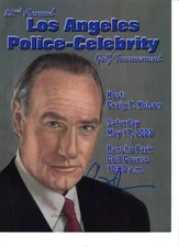 Craig T. Nelson autographed signed auto 2003 LAPD Celebrity Golf program cover